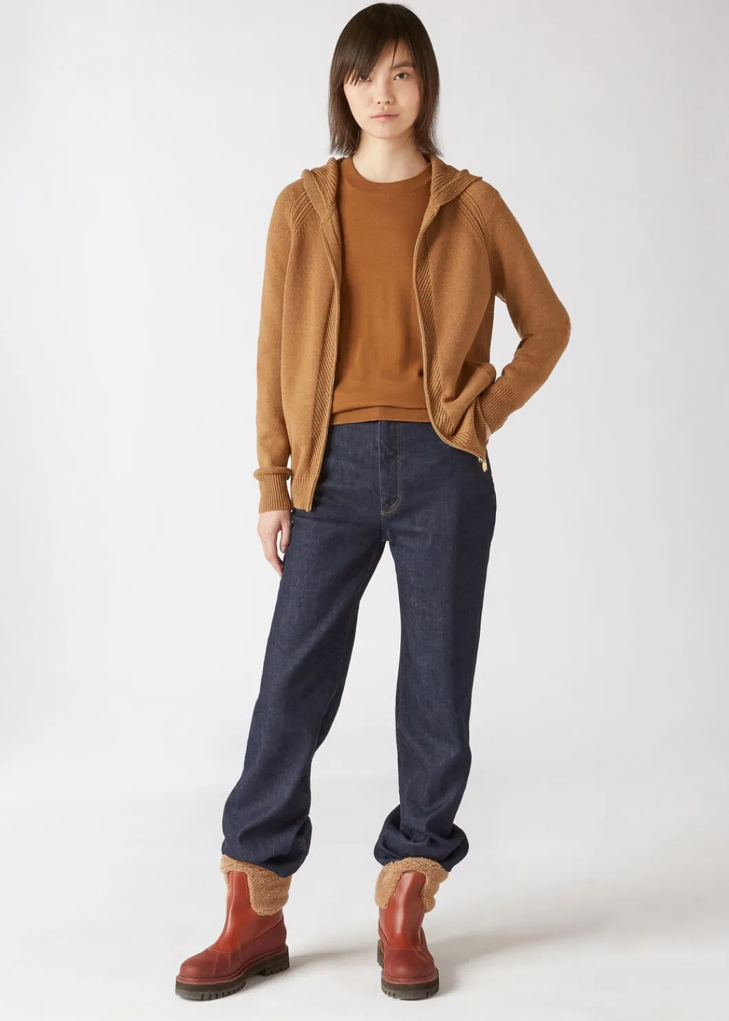 Fashion Vicuna Bomber Woman Knitwear