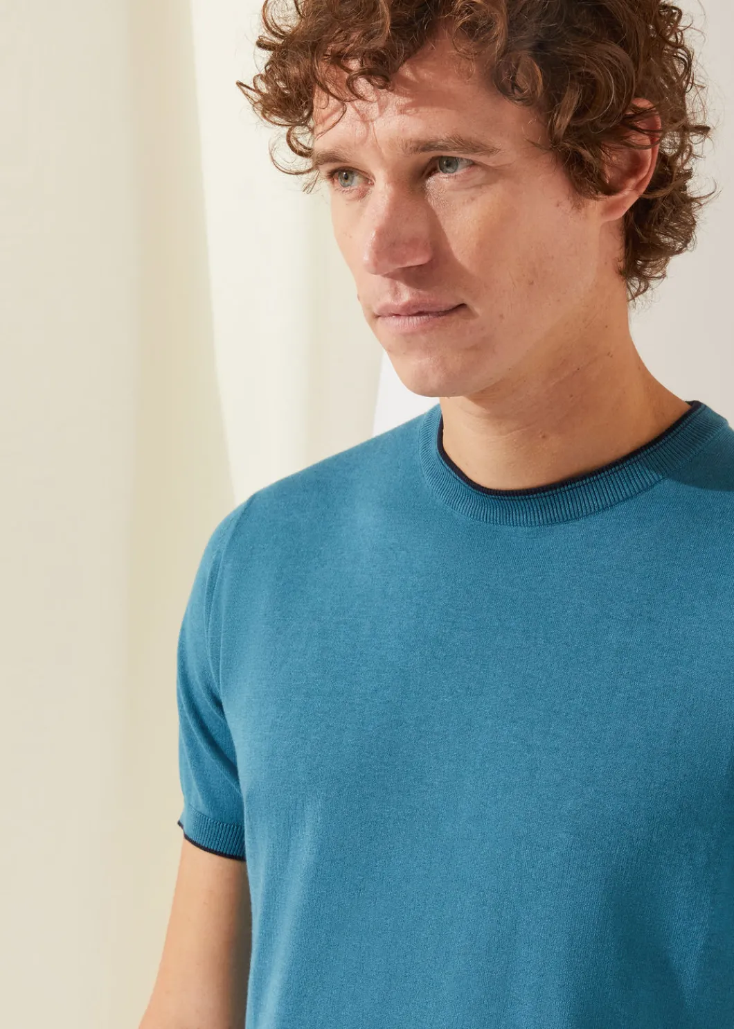 Sale Vicuna Sea Island Crew Neck Man Knitwear