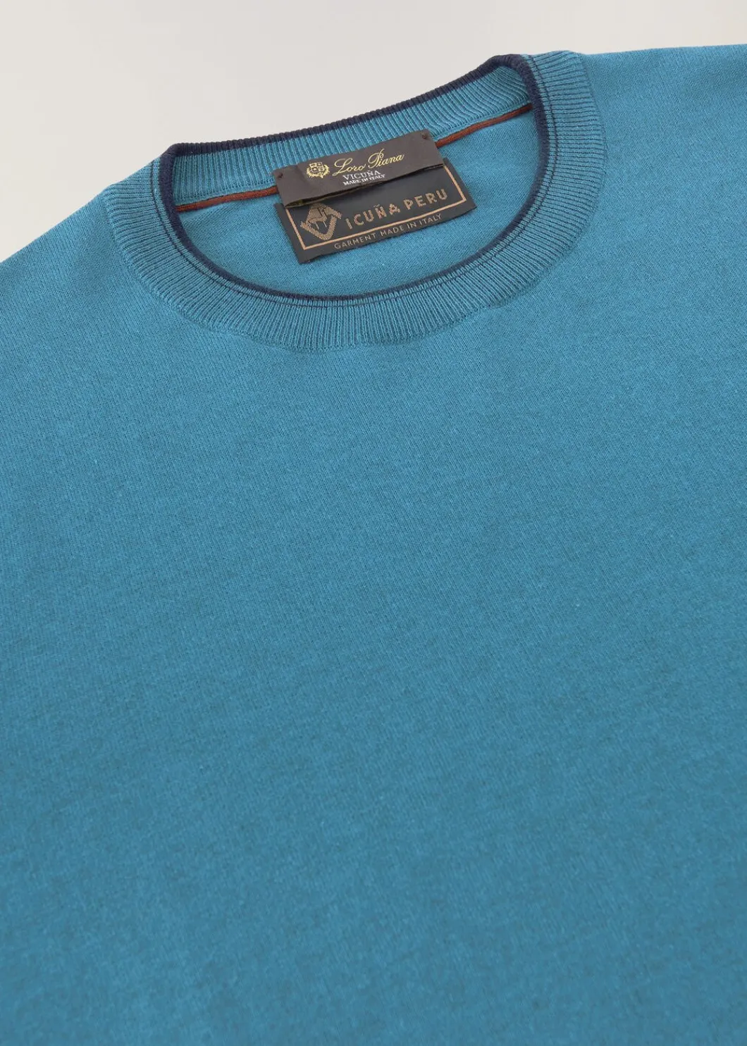 Sale Vicuna Sea Island Crew Neck Man Knitwear
