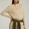 Fashion Vinci Henley Jumper Woman Knitwear