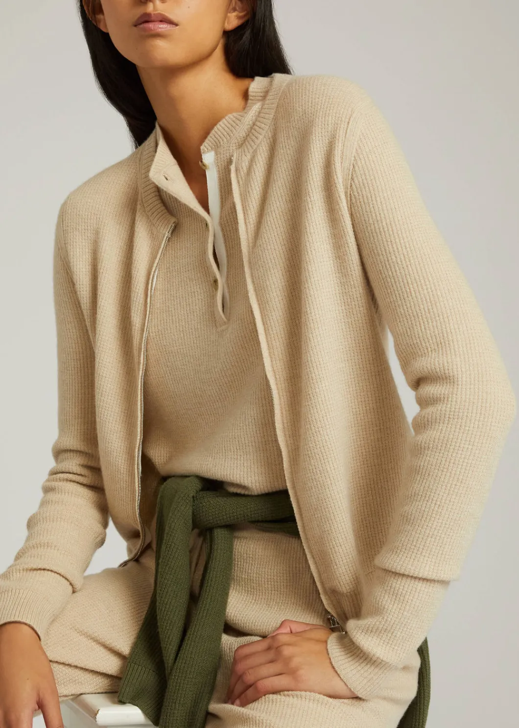 Fashion Vinci Henley Jumper Woman Knitwear